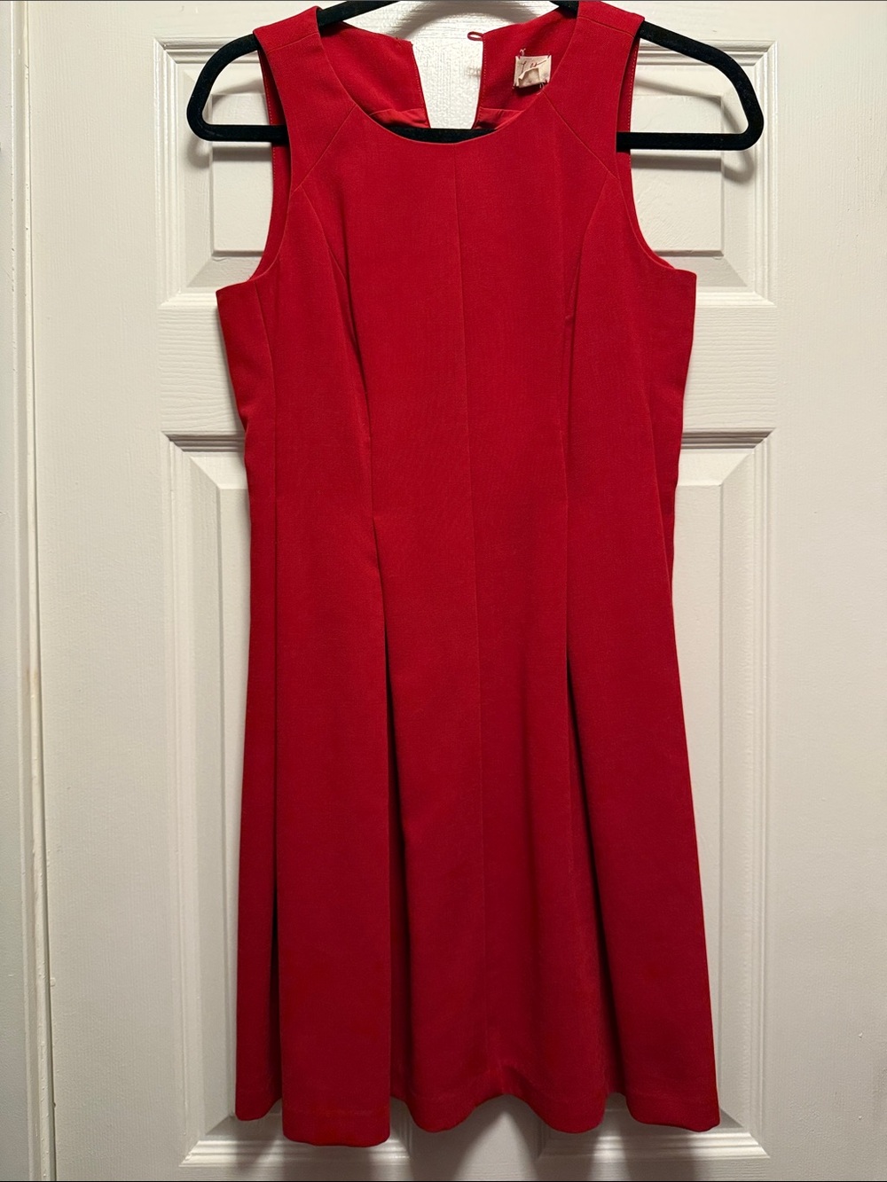 Loft Red Sleeveless Fit-and-Flare Dress size 2P